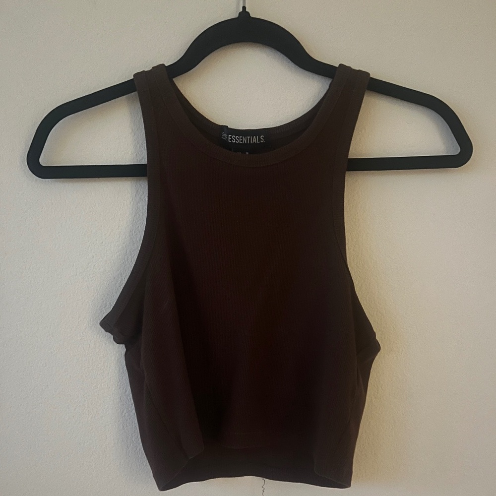 Brown tank top